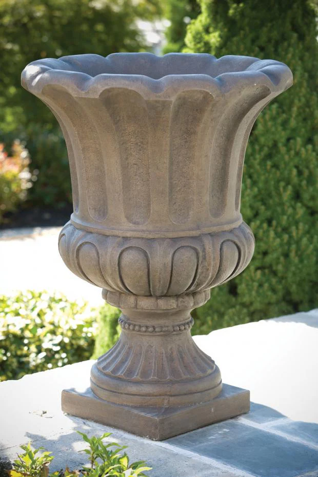 Egg & Dart Fluted Urn 32 inch