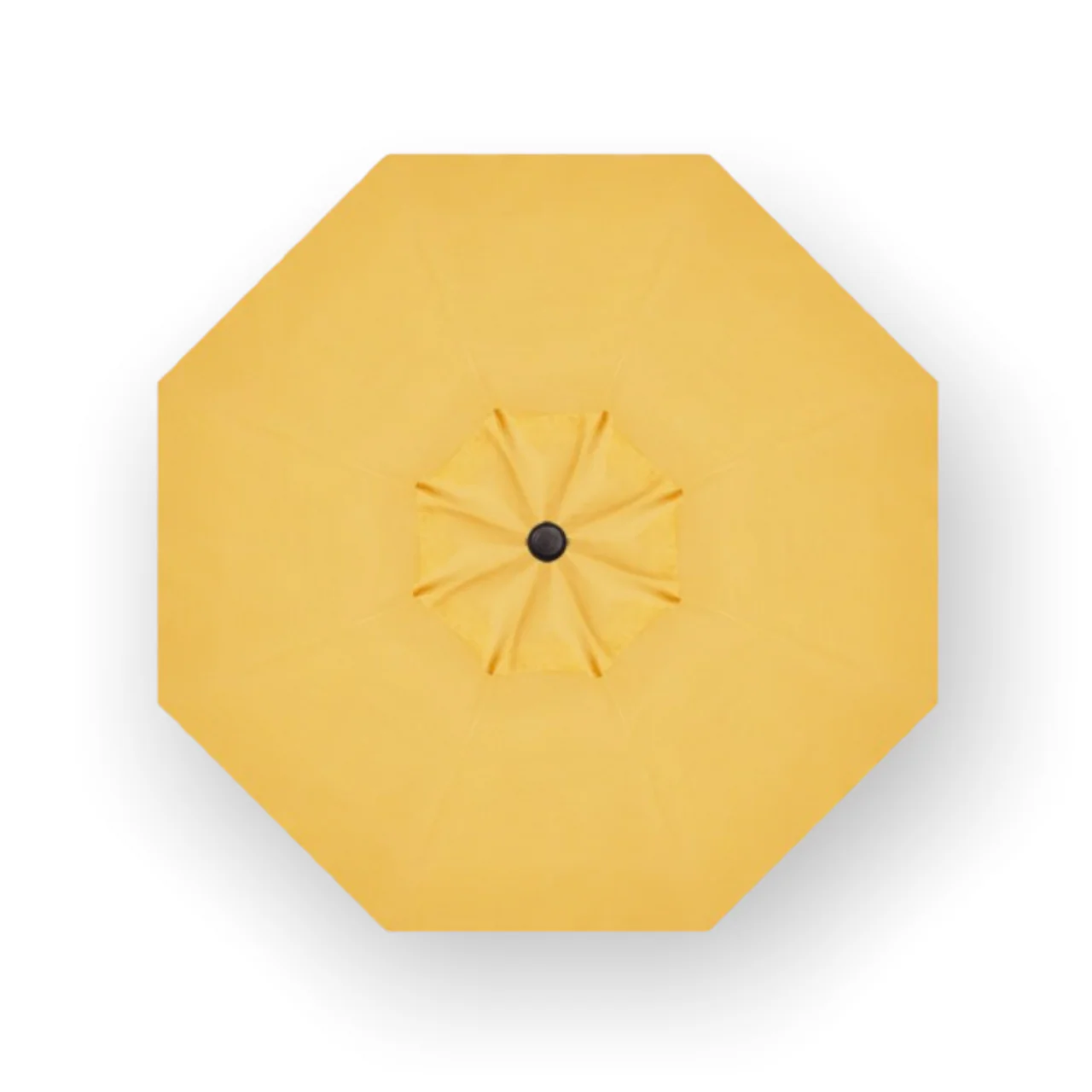 9' Push Button Tilt Umbrella, Black Frame - Lemon - Image 4
