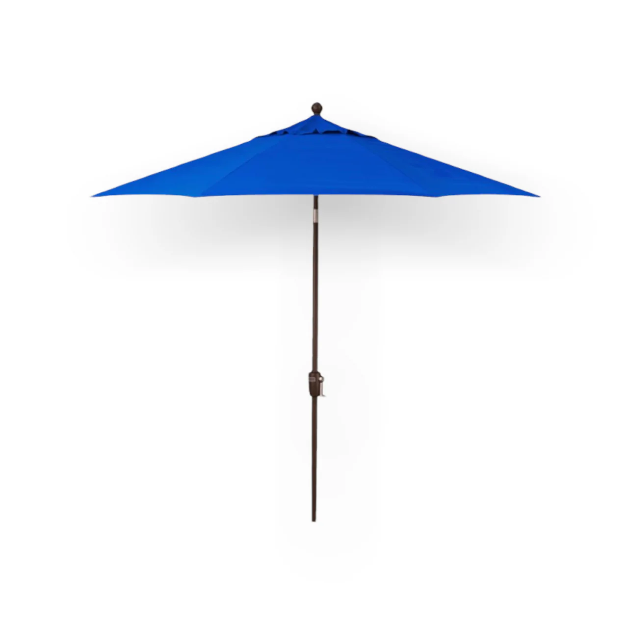 9' Push Button Tilt Umbrella, Bronze Frame - Cobalt - Image 3