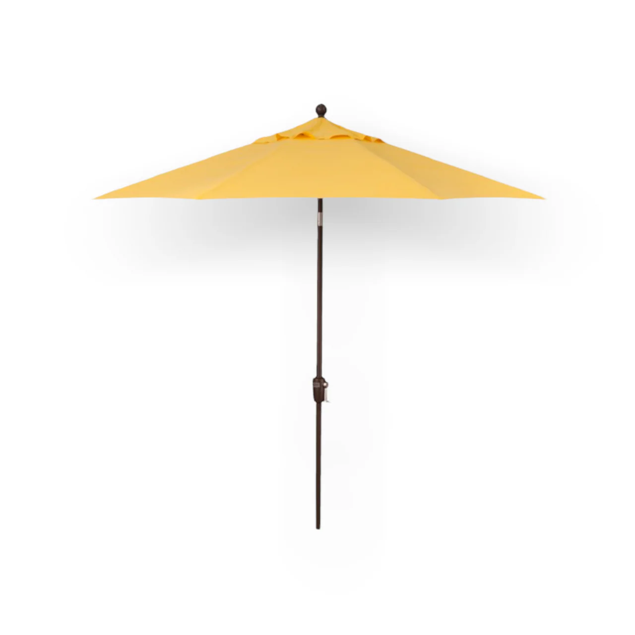 9' Push Button Tilt Umbrella, Bronze Frame - Lemon - Image 3