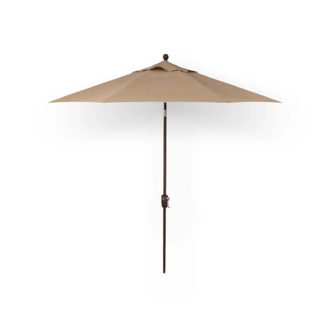 9' Push Button Tilt Umbrella, Bronze Frame - Sesame - Image 3
