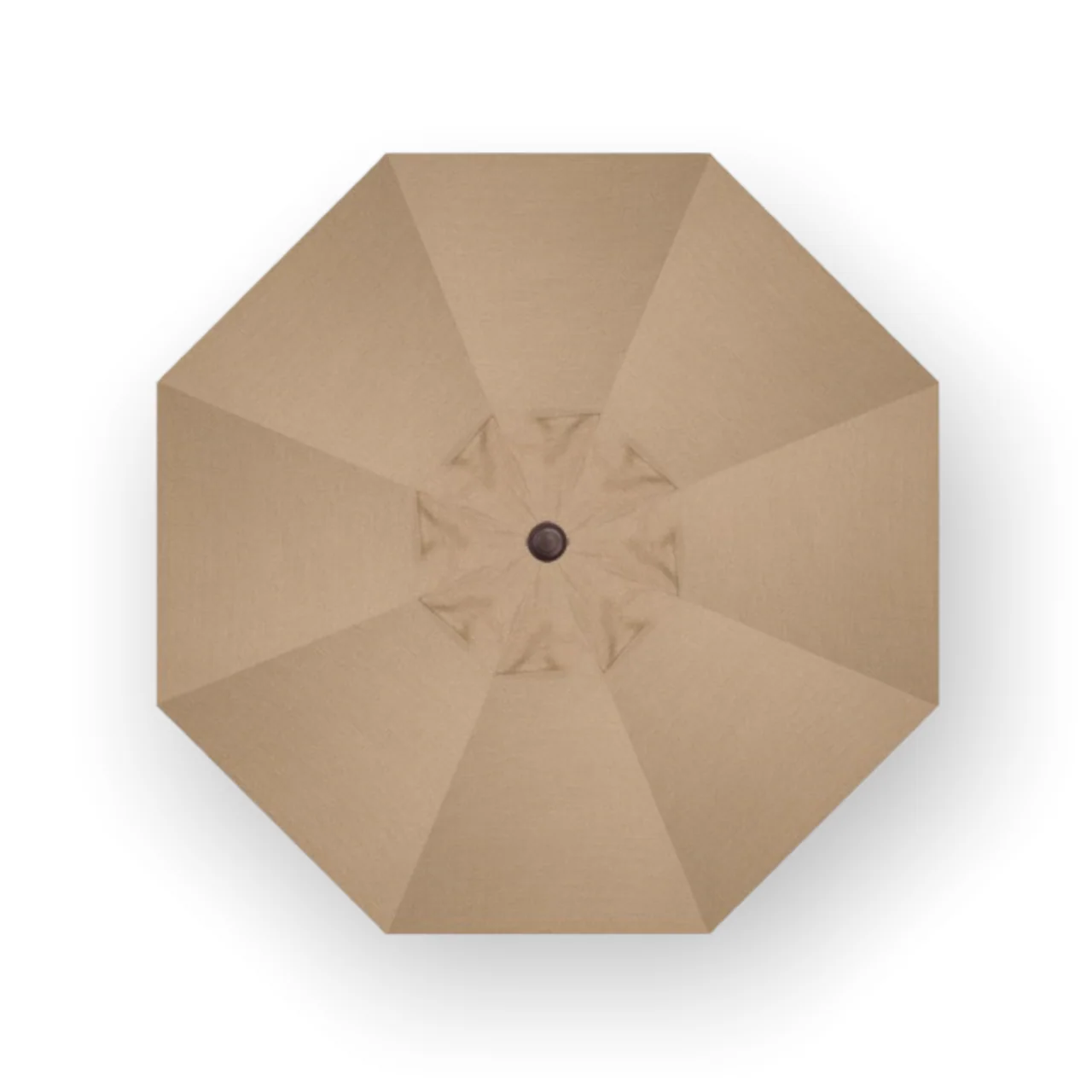 9' Push Button Tilt Umbrella, Bronze Frame - Sesame - Image 4