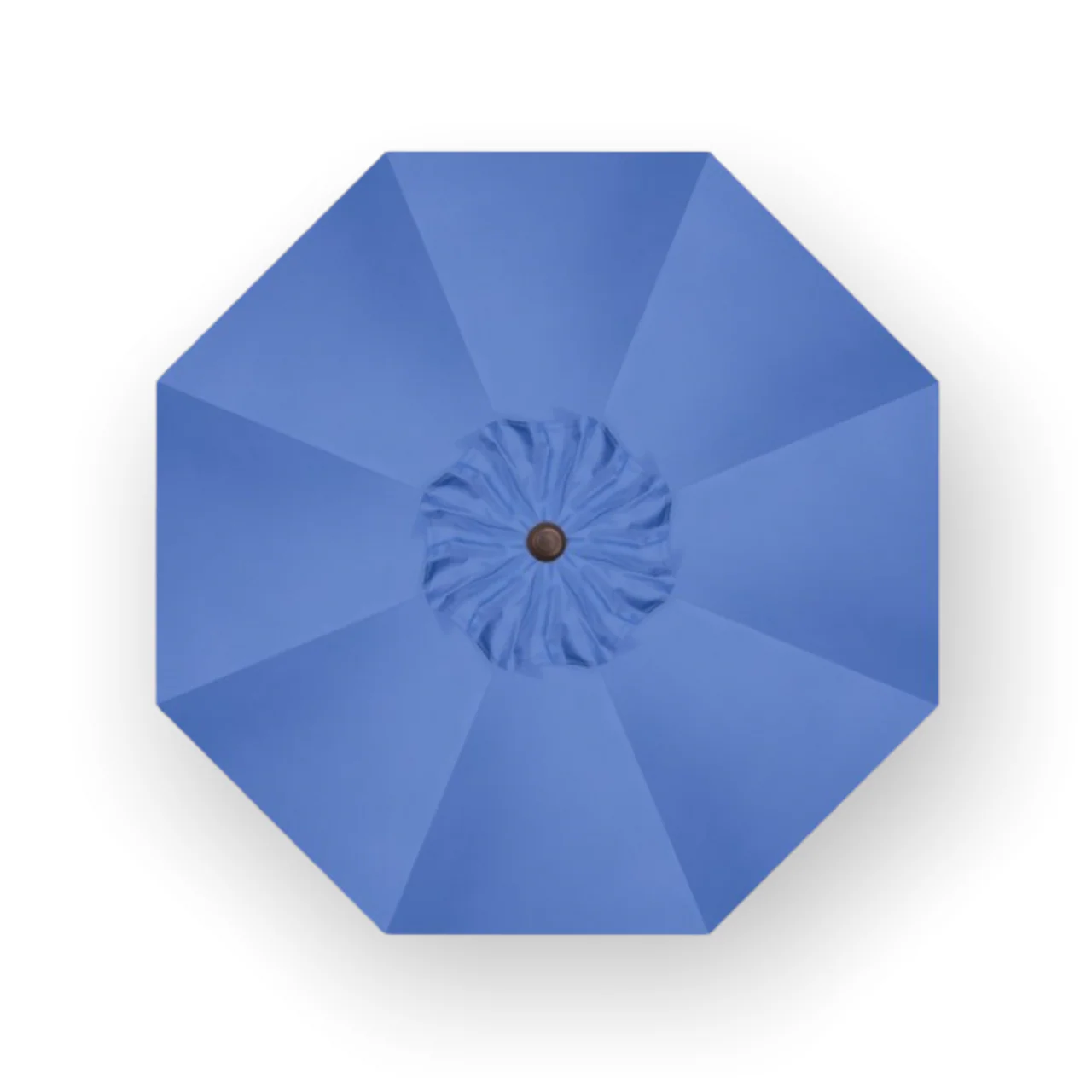 9' Push Button Tilt Umbrella, Bronze Frame - Sky - Image 4