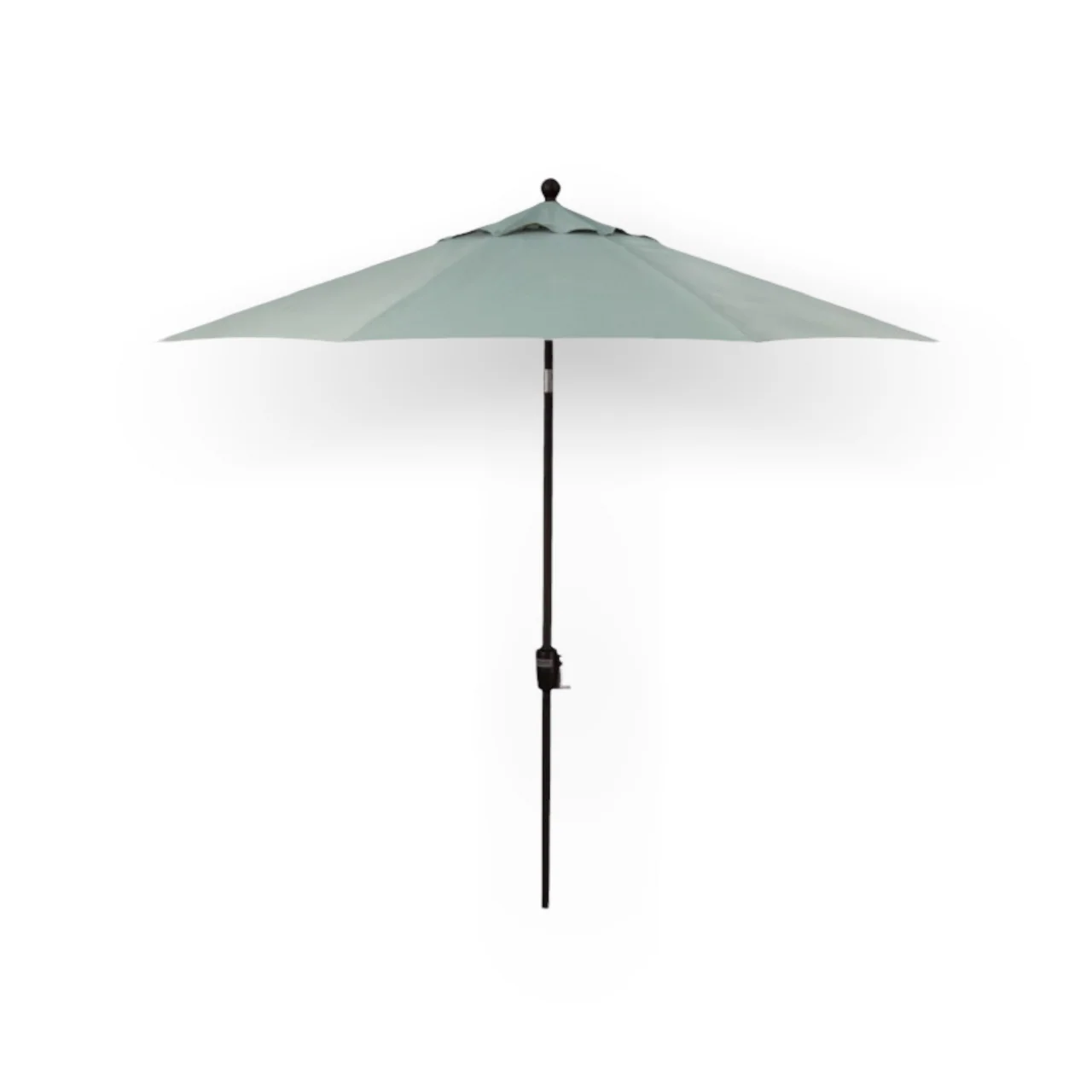 9' Push Button Tilt Umbrella, Black Frame - Spa - Image 3