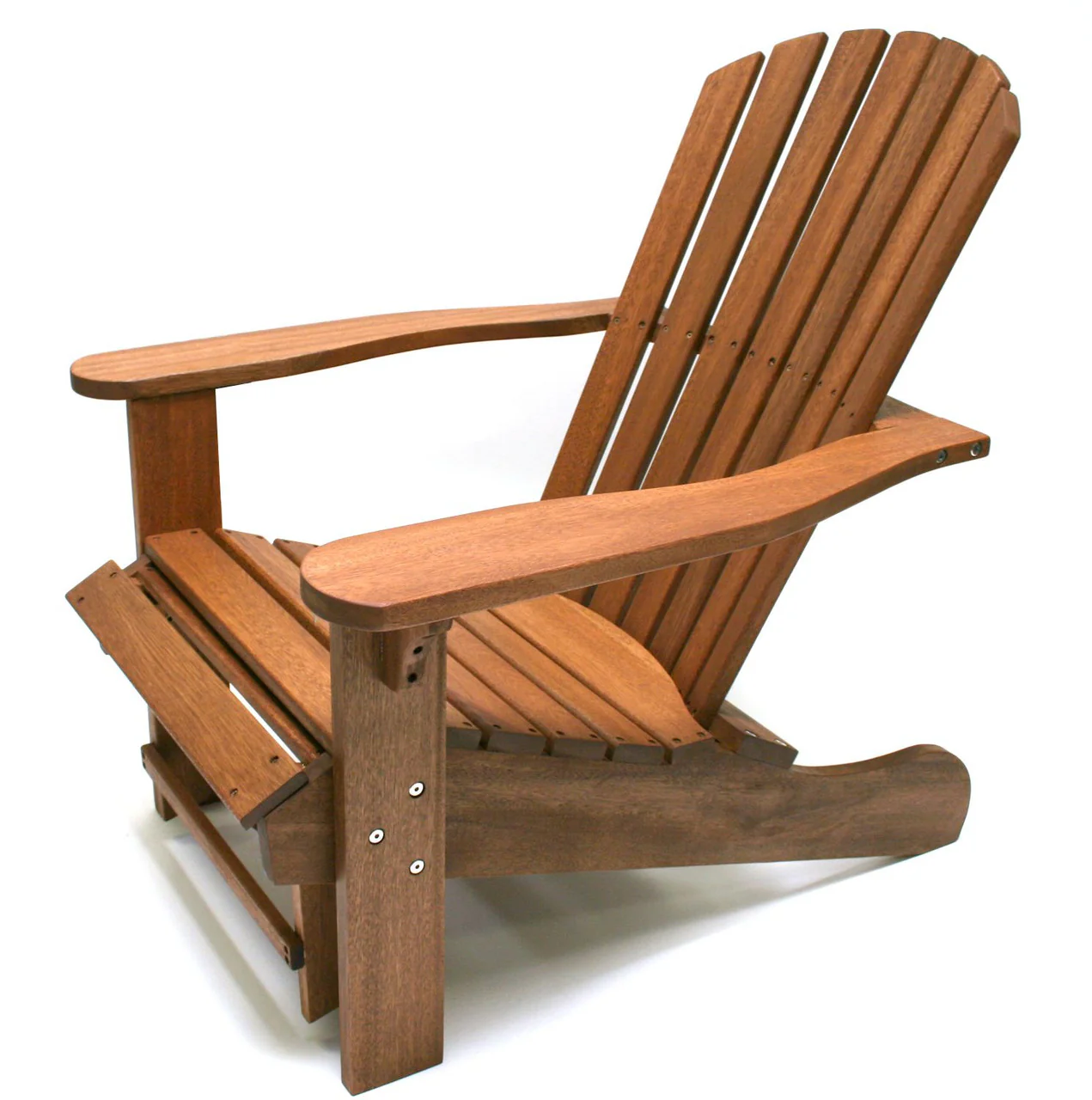 Patio Seating - Eucalyptus Adirondack Chair With Ottoman - Image 3