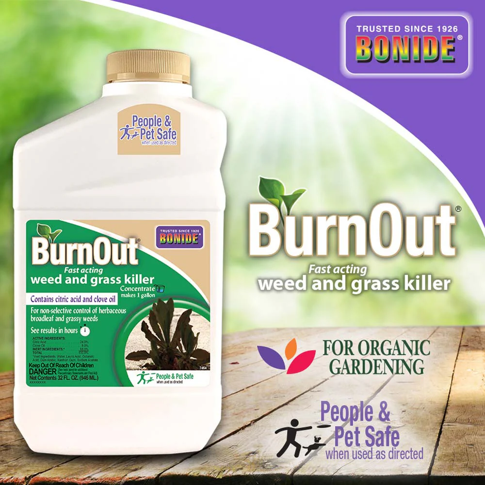 BurnOut® Fast-Acting Weed & Grass Killer Concentrate - 32 oz - Image 2