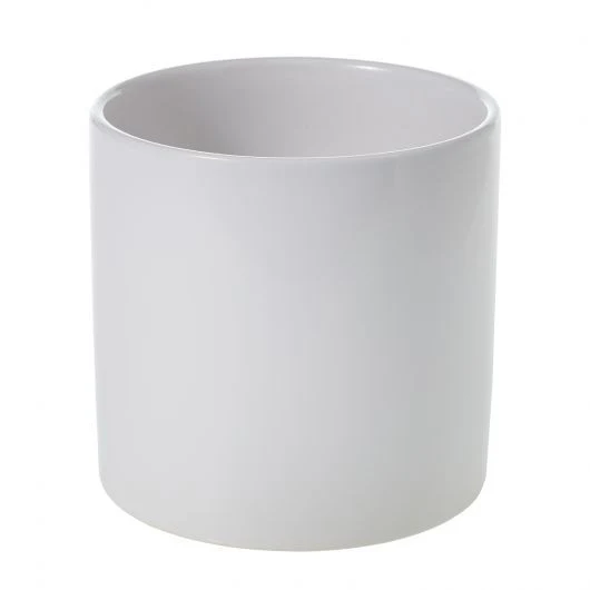 Cercle Shiny White Pot 6.5"x6.25"