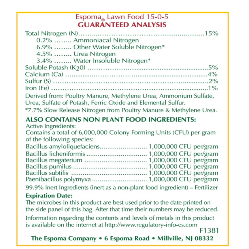 Espoma® Lawn Food 15-0-5 - Image 2