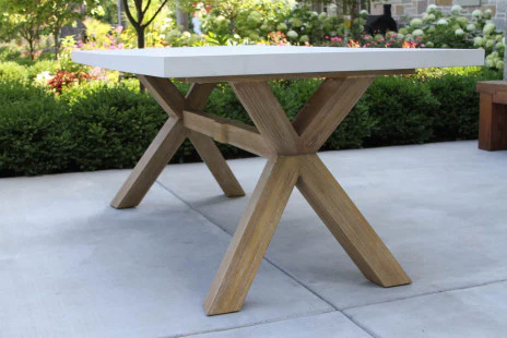 Eucalyptus Rectangular Ivory Composite Top 7 Piece Dining Set - Image 3