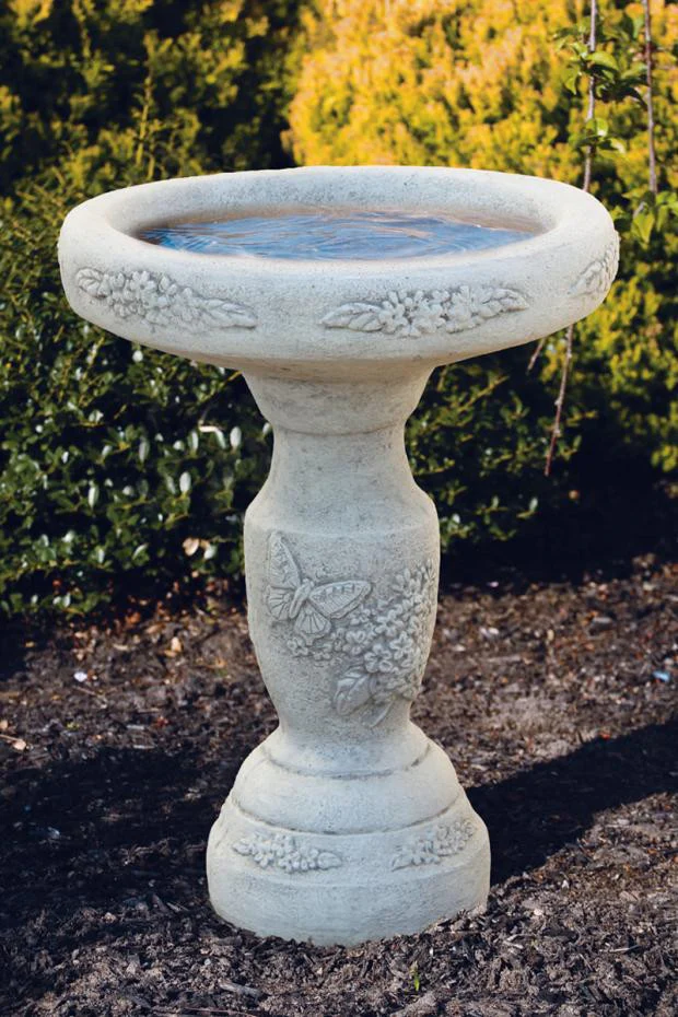 One Piece Lilac Birdbath