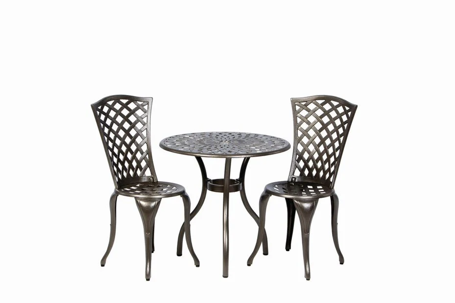 Matte Black Empress Bistro Set