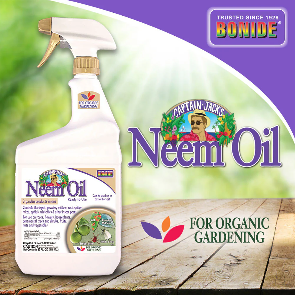 Neem Oil Fungicide, Miticide, & Insecticide Ready-To-Use - 32 oz - Image 2