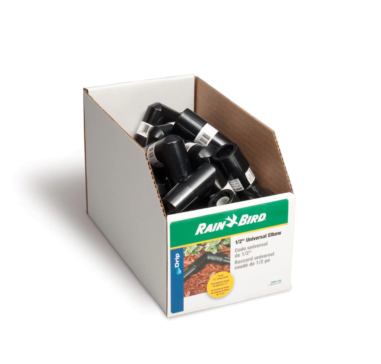 EFE25-1PS Drip Irrigation Easy Fit Universal Elbow, Fits All 1/2in and 5/8in Tubing - Image 2