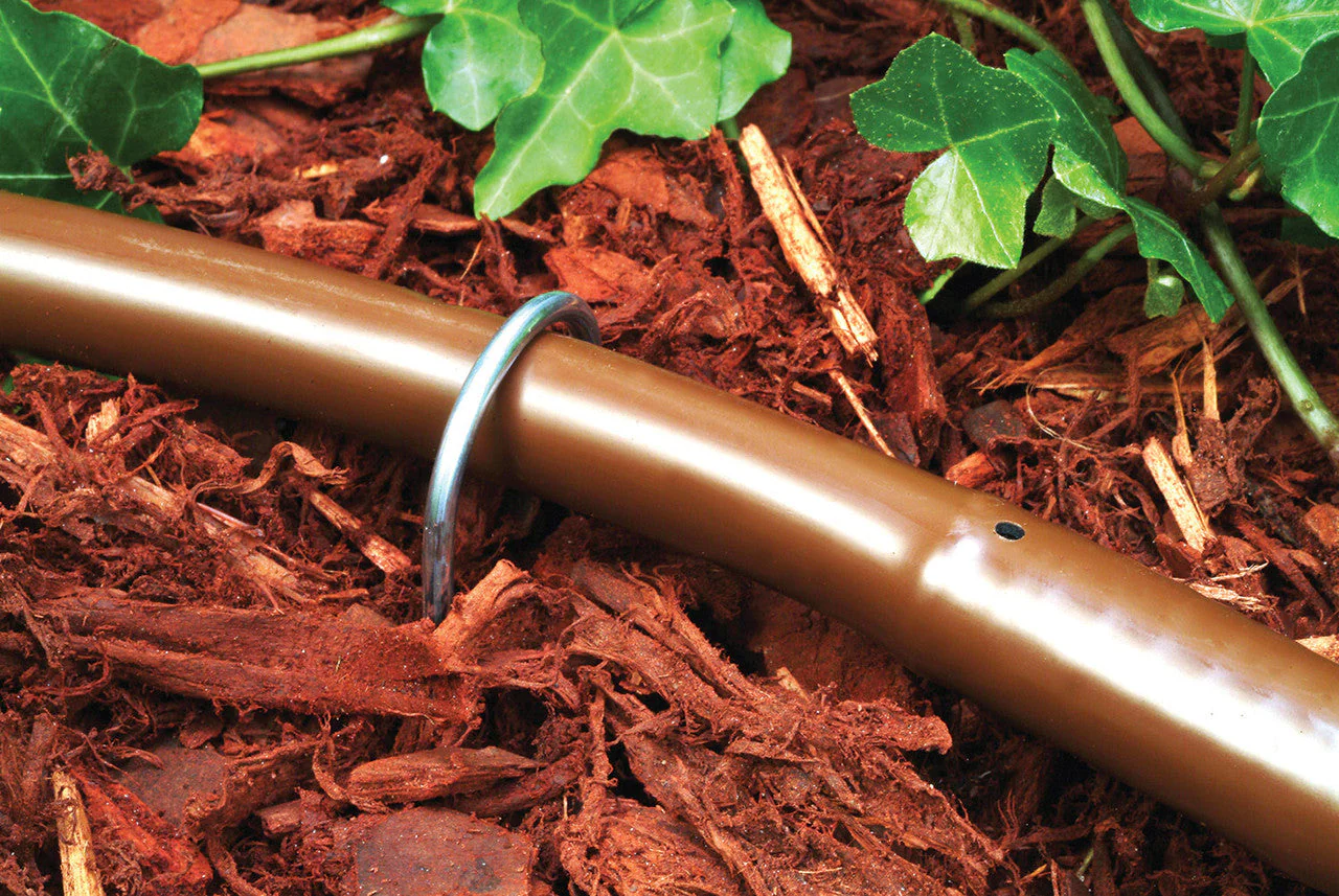 GS50/10PS Drip Irrigation 6in Galvanized Wire Stake for 1/2in Tubing - 10 Pack - Image 3