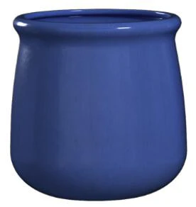 Glazed Ceramic Sack Planter Blue - 16 inch - Image 2