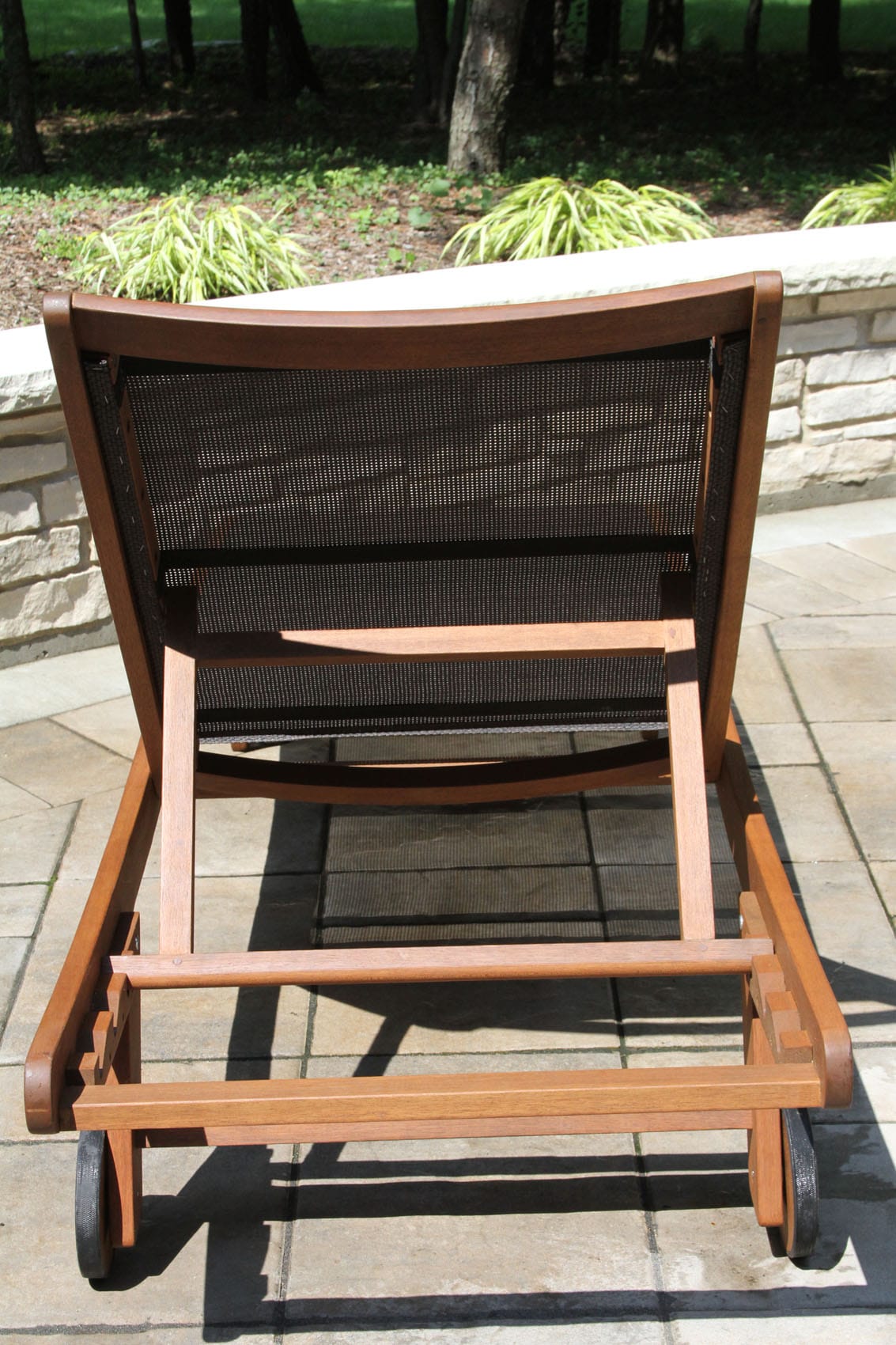 Eucalyptus & Brown Sling Chaise Lounger - Image 7