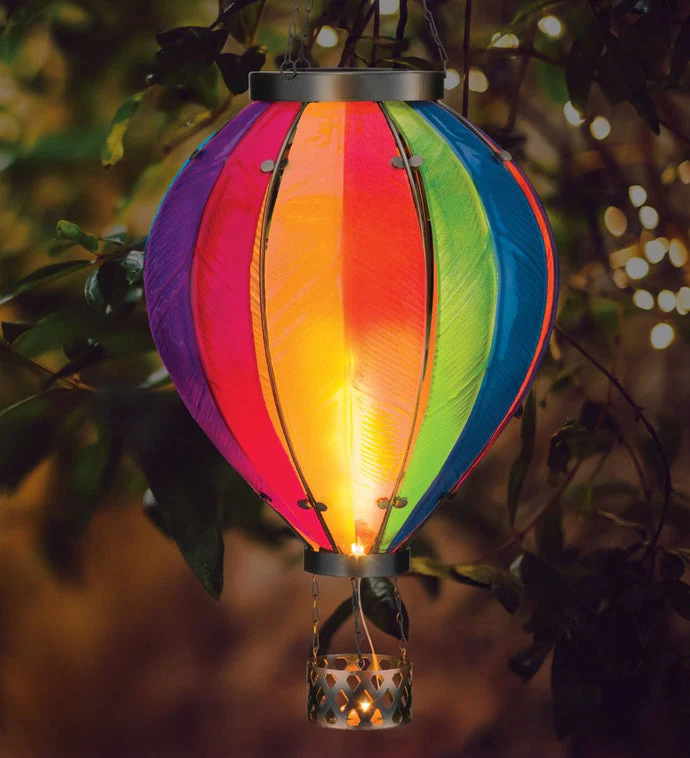 Hot Air Balloon Solar Lantern – Rainbow - Image 22