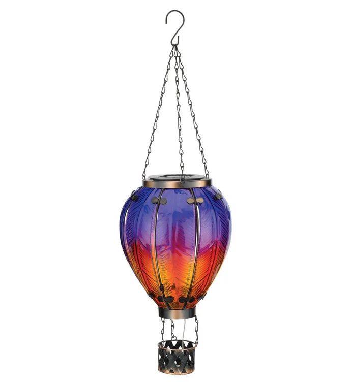 Hot Air Balloon Solar Lantern - Purple - Image 8