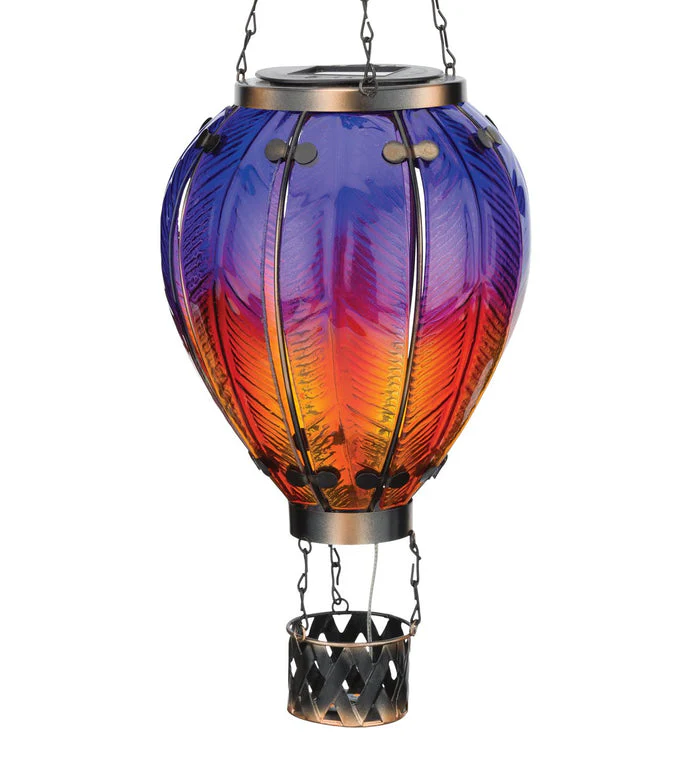 Hot Air Balloon Solar Lantern - Purple - Image 9