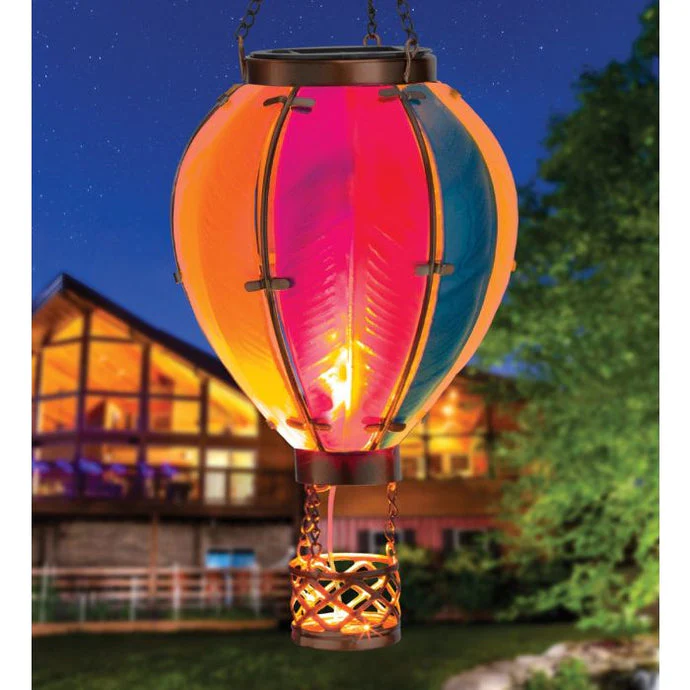 Hot Air Balloon Solar Lantern – Rainbow - Image 4