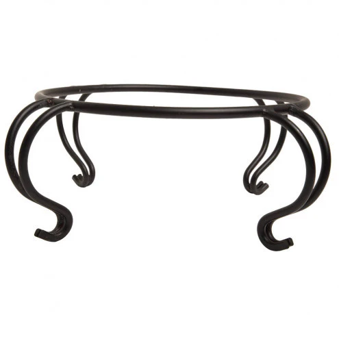 Metal Bird Bath Stand, Table Top Pedestal, Scroll Detail