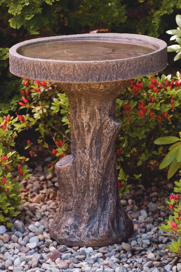 Tree Stump Bird Bath