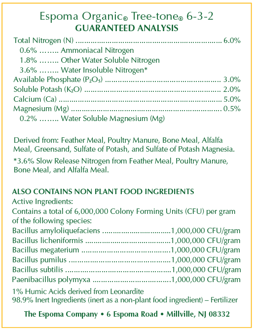 Espoma® Organic® Tree-Tone® 6-3-2 - Image 2