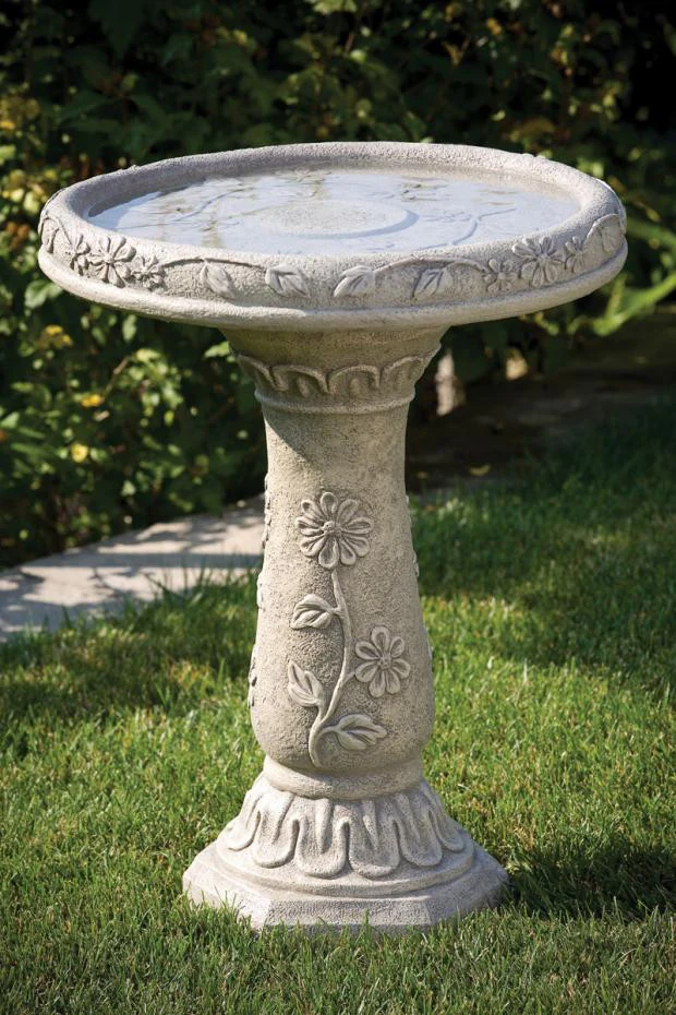 Wild Flower Birdbath